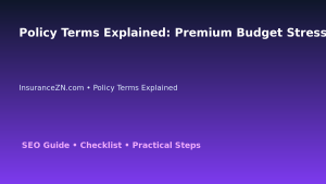 Policy Terms Explained: Premium Budget Stress Test for Australian Readers 2026 featured image