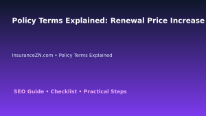 Policy Terms Explained: Renewal Price Increase Response Plan for Australian Readers 2026 featured image