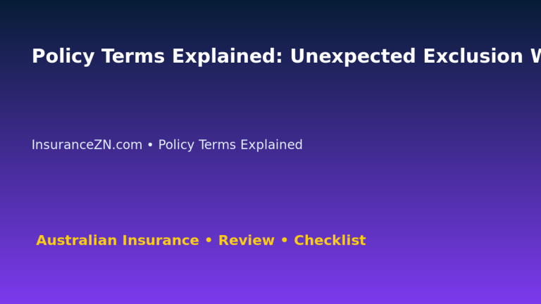 Policy Terms Explained: Unexpected Exclusion Warning List for Australian Readers 2026 featured image