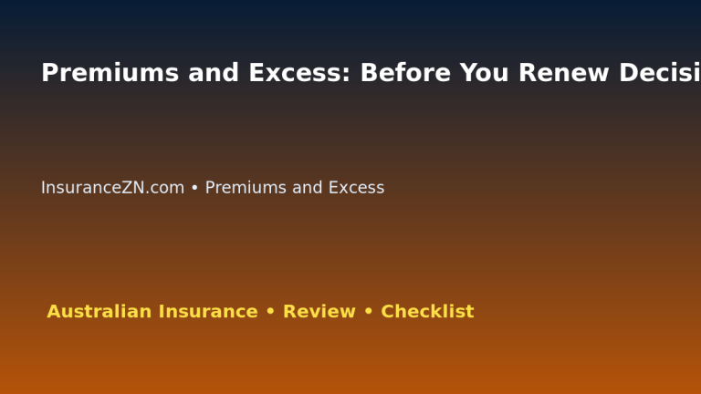 Premiums and Excess: Before You Renew Decision Guide for Australian Readers 2026 featured image