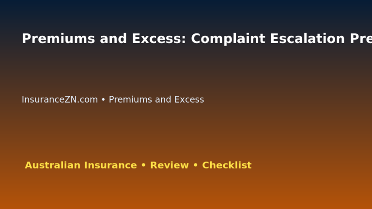 Premiums and Excess: Complaint Escalation Preparation Guide for Australian Readers 2026 featured image