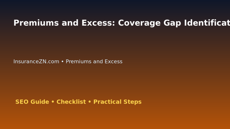 Premiums and Excess: Coverage Gap Identification Guide for Australian Readers 2026 featured image