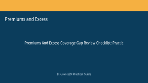Premiums and Excess guide featured image: Coverage Gap Review Checklist