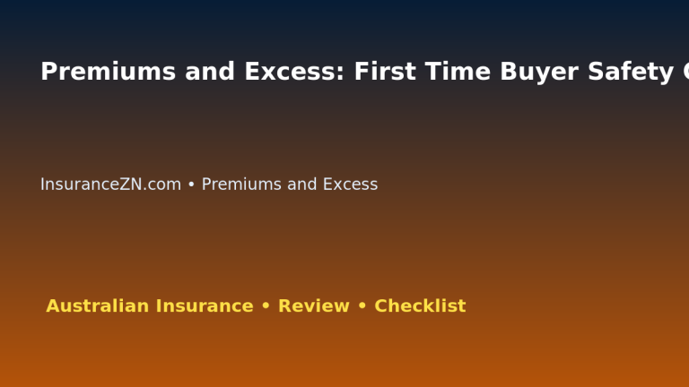 Premiums and Excess: First Time Buyer Safety Checklist for Australian Readers 2026 featured image