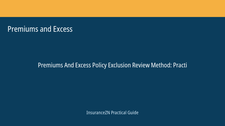Premiums and Excess guide featured image: Policy Exclusion Review Method