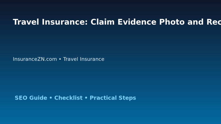 Travel Insurance: Claim Evidence Photo and Receipt System for Australian Readers 2026 featured image