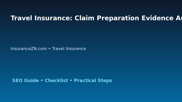 Travel Insurance: Claim Preparation Evidence Audit for Australian Readers 2026 featured image