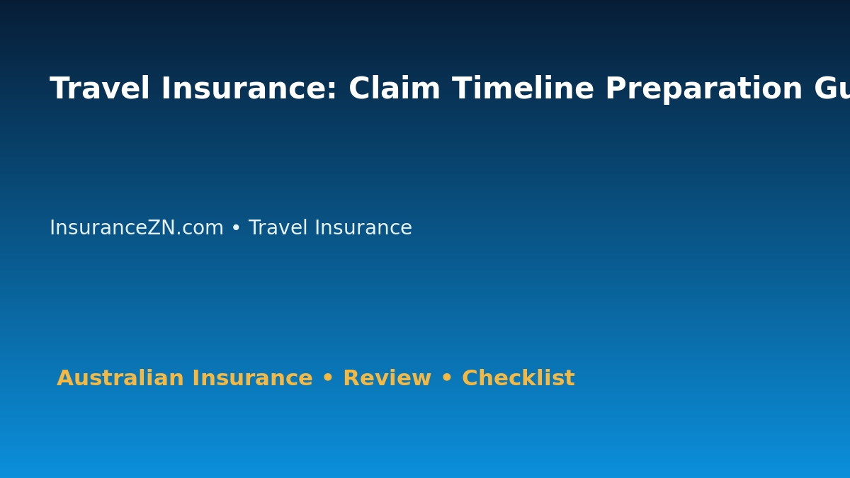 Travel Insurance: Claim Timeline Preparation Guide for Australian Readers 2026 featured image