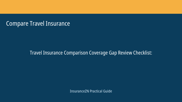 Compare Travel Insurance guide featured image: Coverage Gap Review Checklist