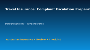 Travel Insurance: Complaint Escalation Preparation Guide for Australian Readers 2026 featured image