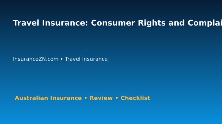 Travel Insurance: Consumer Rights and Complaint Pathway for Australian Readers 2026 featured image