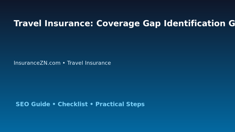Travel Insurance: Coverage Gap Identification Guide for Australian Readers 2026 featured image
