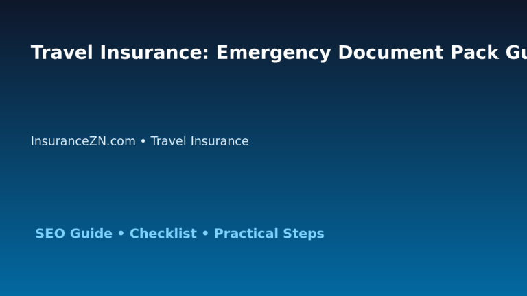 Travel Insurance: Emergency Document Pack Guide for Australian Readers 2026 featured image