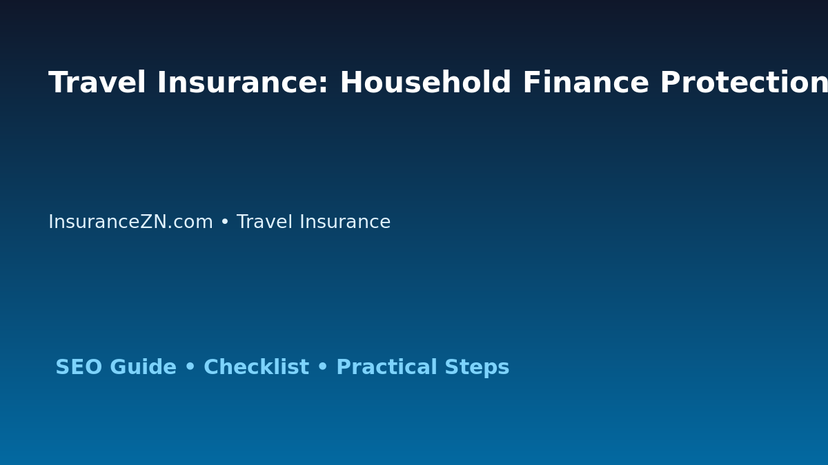 Travel Insurance: Household Finance Protection Planner for Australian Readers 2026 featured image