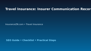 Travel Insurance: Insurer Communication Record Template for Australian Readers 2026 featured image