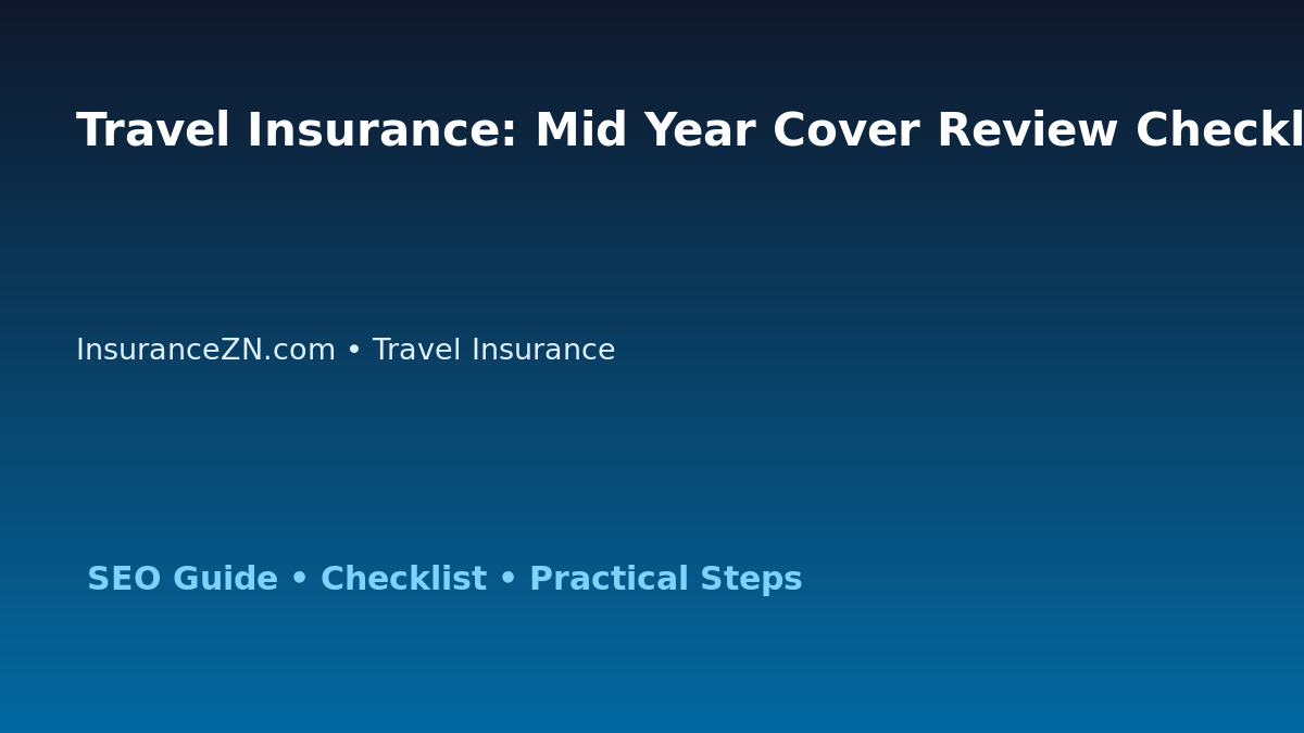 Travel Insurance: Mid Year Cover Review Checklist for Australian Readers 2026 featured image