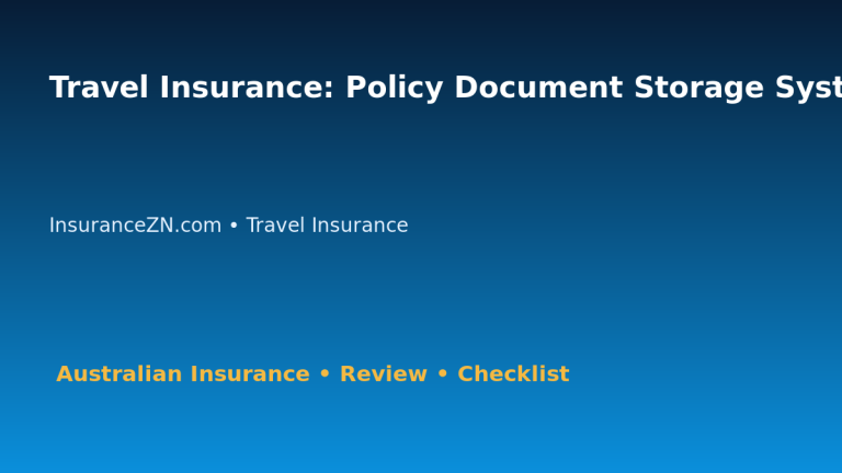 Travel Insurance: Policy Document Storage System for Australian Readers 2026 featured image