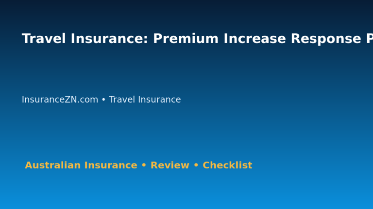 Travel Insurance: Premium Increase Response Plan for Australian Readers 2026 featured image
