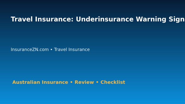Travel Insurance: Underinsurance Warning Signs for Australian Readers 2026 featured image