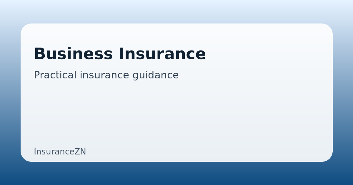 Business Insurance guide featured image on InsuranceZN