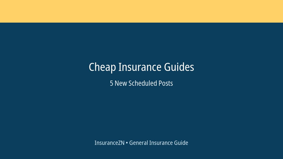 Cheap Insurance Guides scheduled post featured image