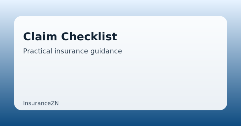 Claim Checklist guide featured image on InsuranceZN