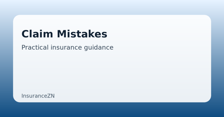 Claim Mistakes guide featured image on InsuranceZN