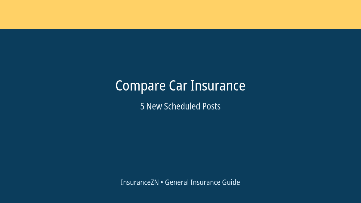 Compare Car Insurance scheduled post featured image