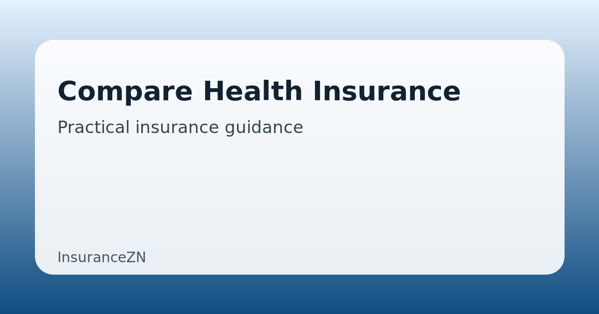 Compare Health Insurance guide featured image on InsuranceZN