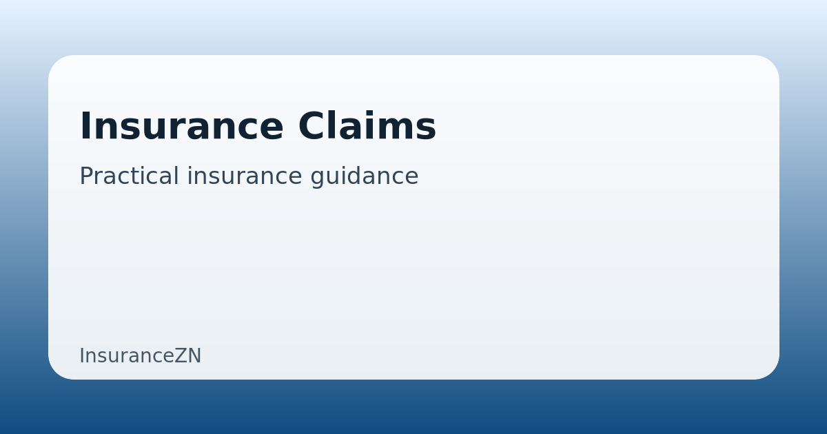 Insurance Claims guide featured image on InsuranceZN
