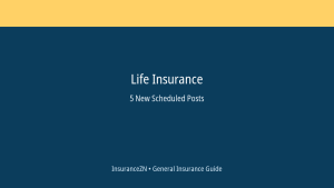 Life Insurance scheduled post featured image