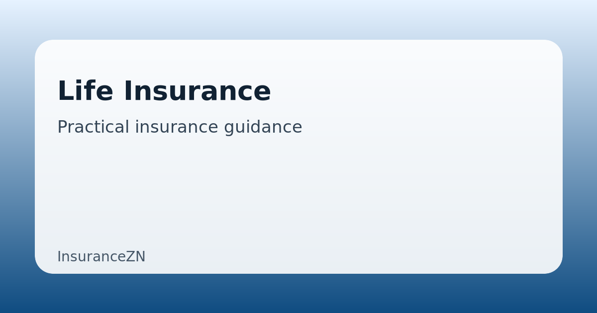 Life Insurance guide featured image on InsuranceZN