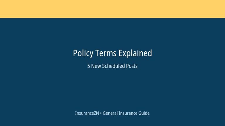 Policy Terms Explained scheduled post featured image