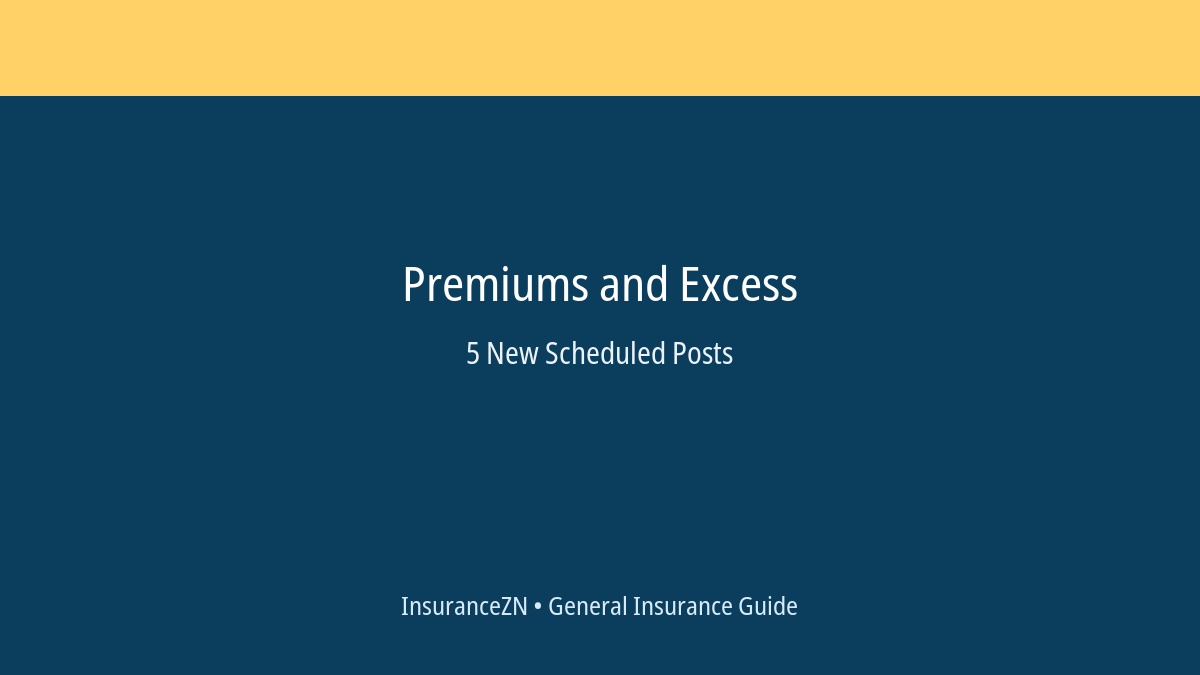 Premiums and Excess scheduled post featured image