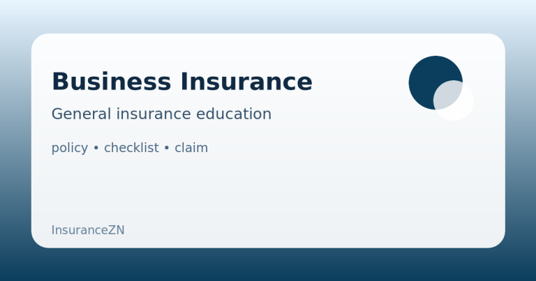 Business Insurance educational guide illustration for InsuranceZN